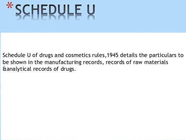 Schedule u (2)