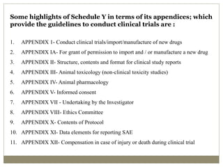 Seminar on Schedule Y M.Pharm , Pharmacology | PPTX