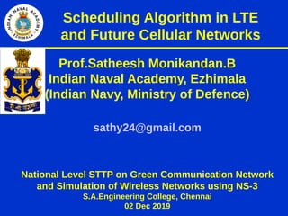 Scheduling Algorithms in LTE and Future Cellular Networks | PDF