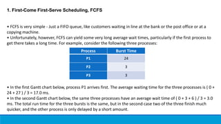 Scheduling algorithms | PPTX