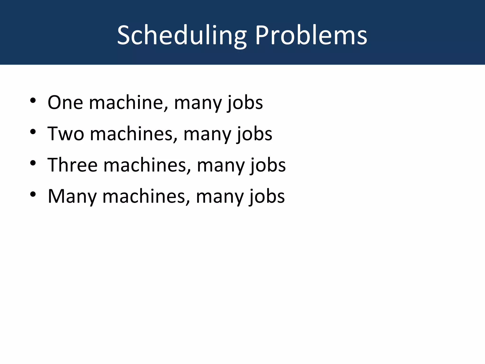 Scheduling and sequencing ppt
