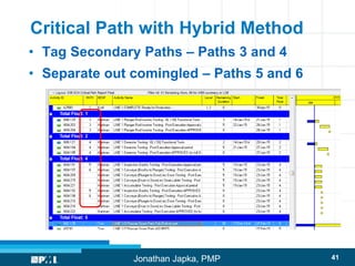 Mastering Critical Path Analysis and Reporting in Project Scheduling | PDF
