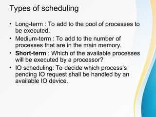 Comprehensive Overview of Process Scheduling in Operating Systems | PPTX