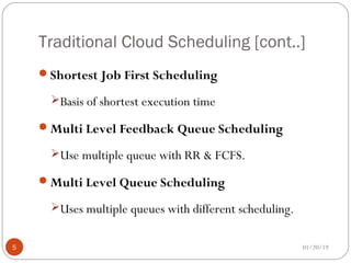 Scheduling in cloud | PPT