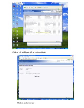 Scheduling Reports In Web Intelligence | DOC