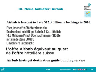 III. Neue Anbieter: Airbnb
2016 38
 