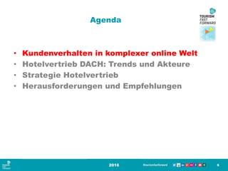 Agenda
• Kundenverhalten in komplexer online Welt
• Hotelvertrieb DACH: Trends und Akteure
• Strategie Hotelvertrieb
• Herausforderungen und Empfehlungen
2016 6
 