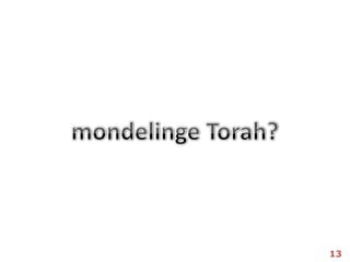 mondelinge Torah?13