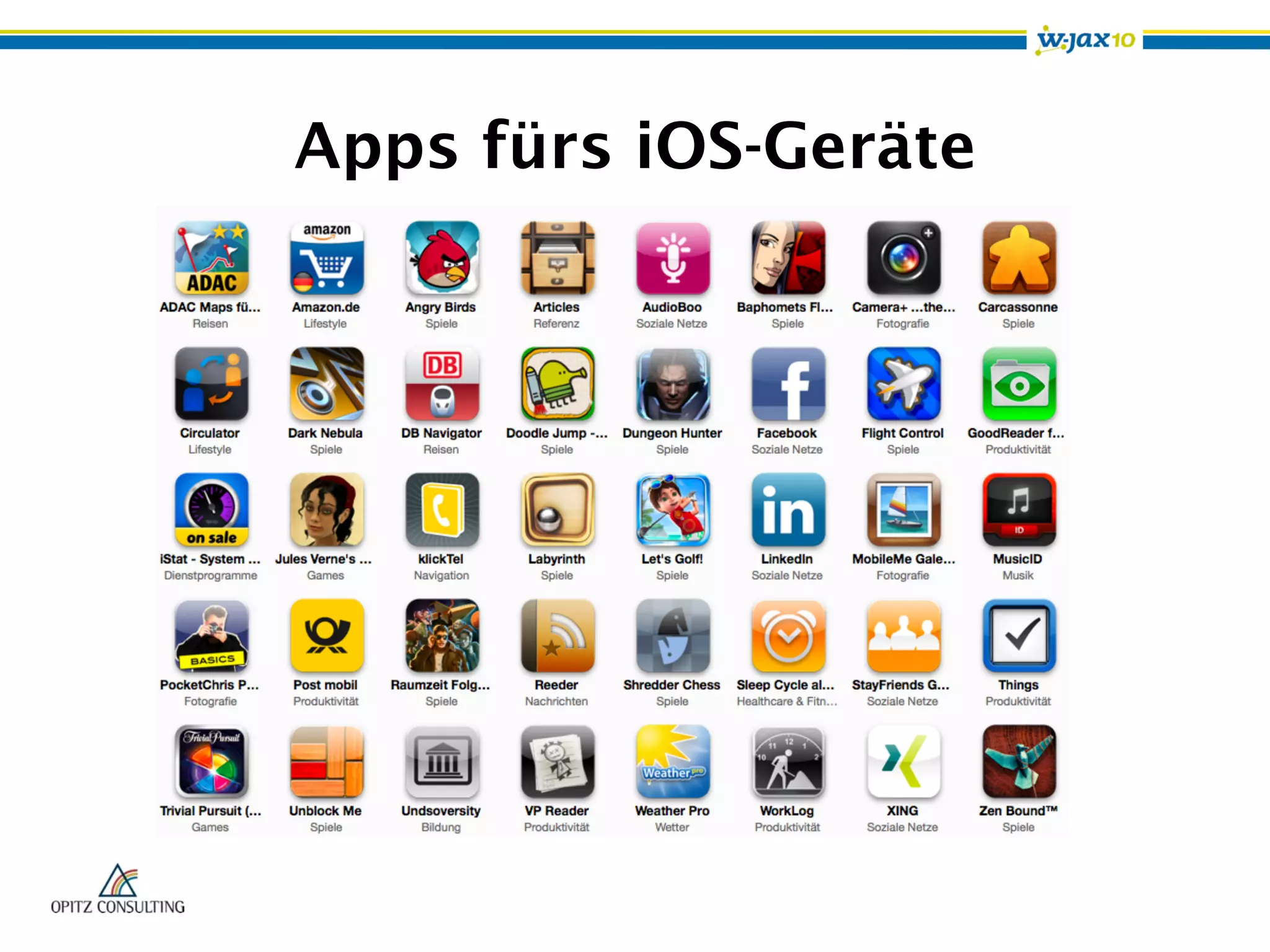 Apps fürs iOS-Geräte
 