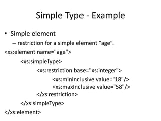 XML Schema | PPTX