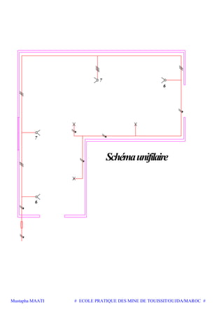 Mustapha MAATI # ECOLE PRATIQUE DES MINE DE TOUISSIT/OUJDA/MAROC #
Schémaunifilaire
7
7
6
6
 