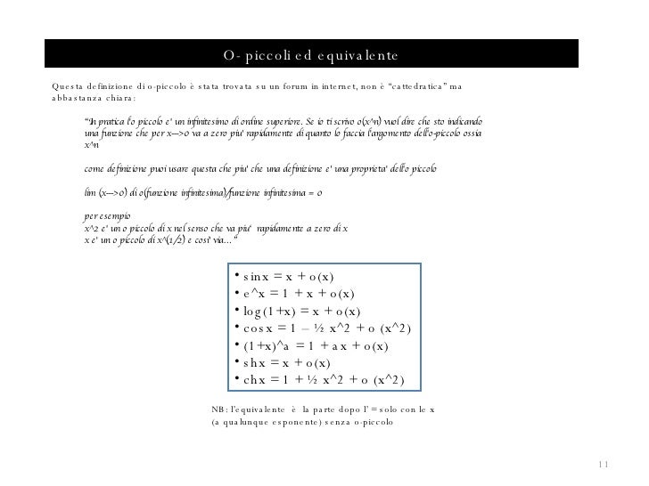 Condizione Necessaria Per La Convergenza Di Una Serie
