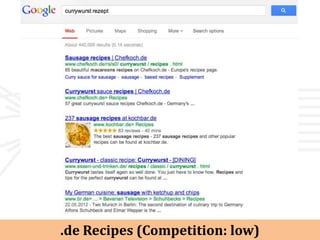 .de Recipes (Competition: low)
 