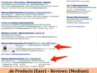 .de Products (Easy) – Reviews: (Medium)
 