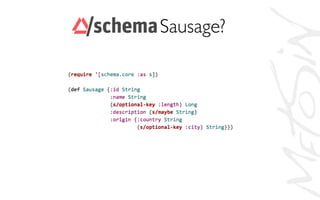 Schema Sausage?	

 