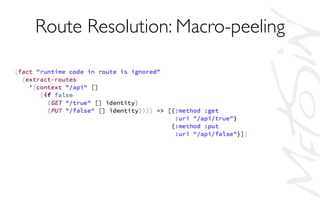Route Resolution: Macro-peeling	

 