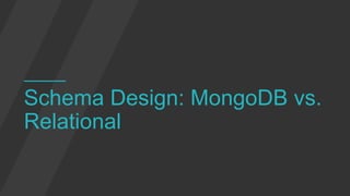 Webinar: MongoDB Schema Design and Performance Implications | PPTX