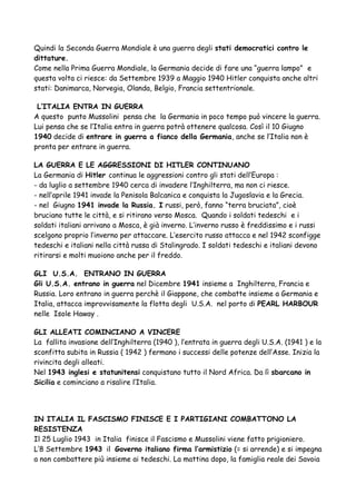 Riassunto 1 E 2 Guerra Mondiale