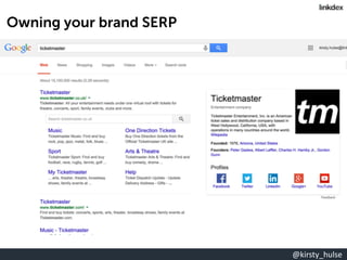 @kirsty_hulse
Owning your brand SERP
 
