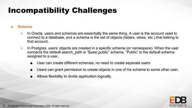 Oracle to Postgres Schema Migration Hustle | PPT