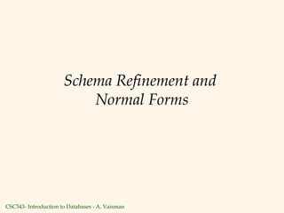 Introduction to Schema refinement lecture notes.ppt