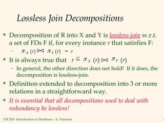 Introduction to Schema refinement lecture notes.ppt