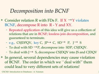 Introduction to Schema refinement lecture notes.ppt