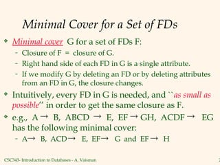 Introduction to Schema refinement lecture notes.ppt