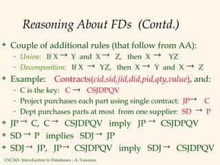 Introduction to Schema refinement lecture notes.ppt