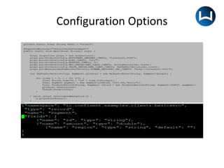 Configuration Options
 