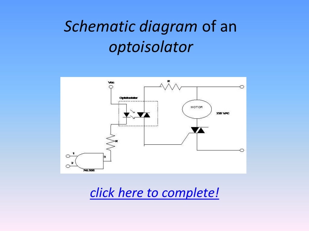 Schematic diagram of an optoisolator