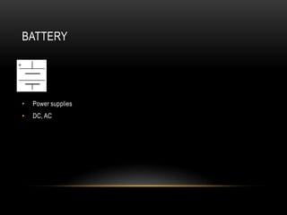 BATTERY




•   Power supplies
•   DC, AC
 