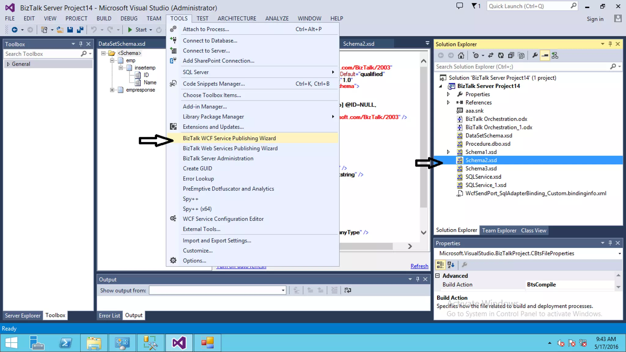 Schema to wcf service | PPTX