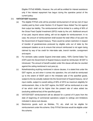 Gujarat, India Government IT-ITeS Assistance Policy complete Document | PDF