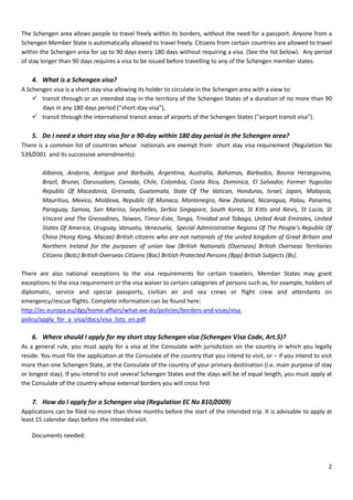 Schengen Visas Frequently Asked Questions Pdf Schengen Visas Frequently Asked Questions Pdf