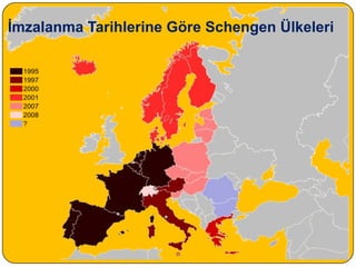 İmzalanma Tarihlerine Göre Schengen Ülkeleri  