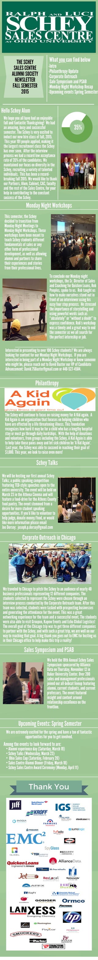 Schey Sales Centre Fall Newsletter 2016
