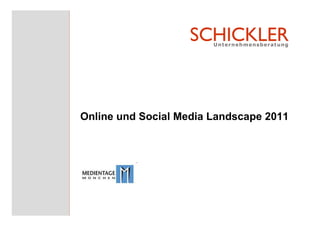 Online und Social Media Landscape 2011
 