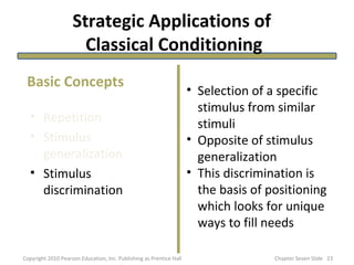Strategic Applications of
                      Classical Conditioning
 Basic Concepts                                    ...