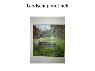 Landschap met hek