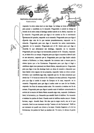 Declaración testimonial de María Emilia Schildknecht