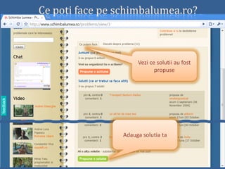 Schimba Lumea Prezentare