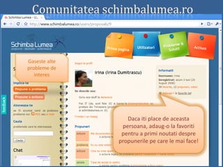 Schimba Lumea Prezentare