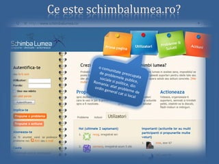 Schimba Lumea Prezentare