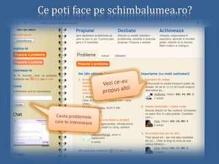 Schimba Lumea Prezentare