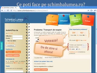 Schimba Lumea Prezentare