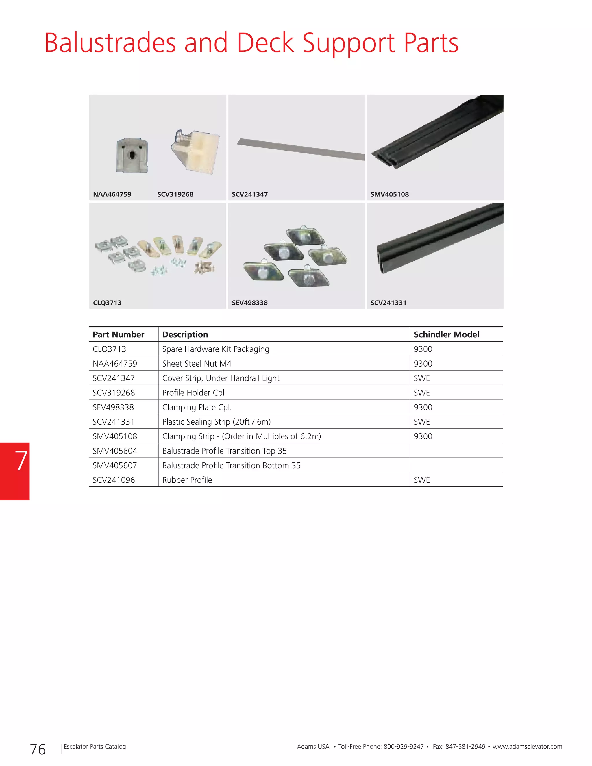 Handrail Entry Contact Left (Compatible with Schindler) NES-SEV247385