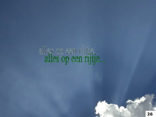 alles op een rijtje... 26 