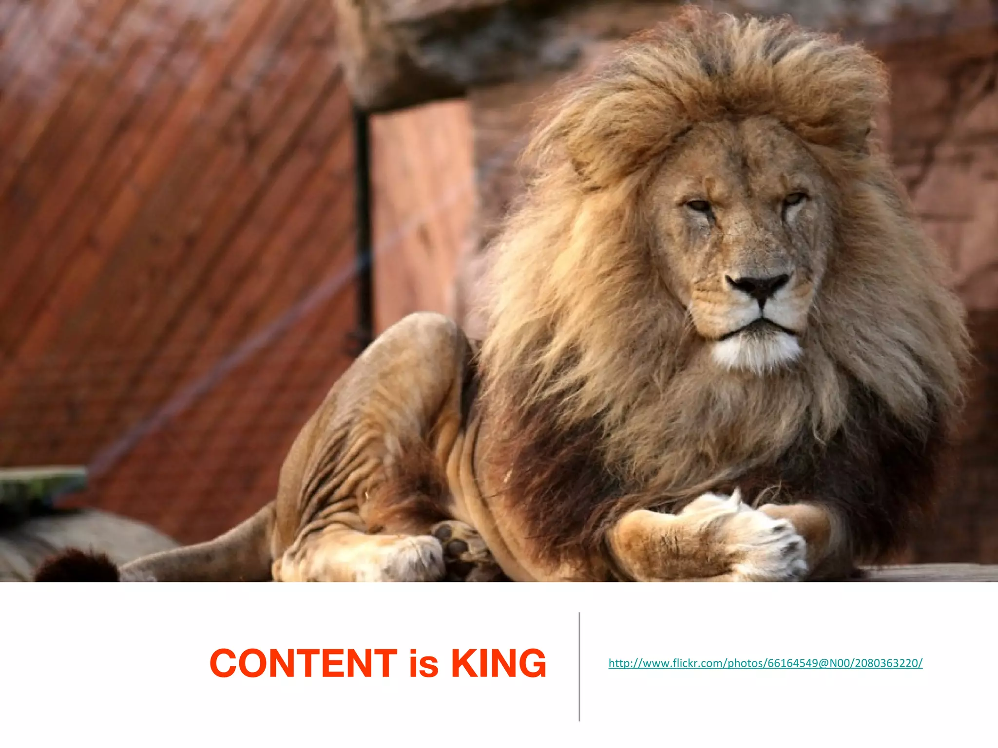 CONTENT is KING http://www.flickr.com/photos/66164549@N00/2080363220/ 