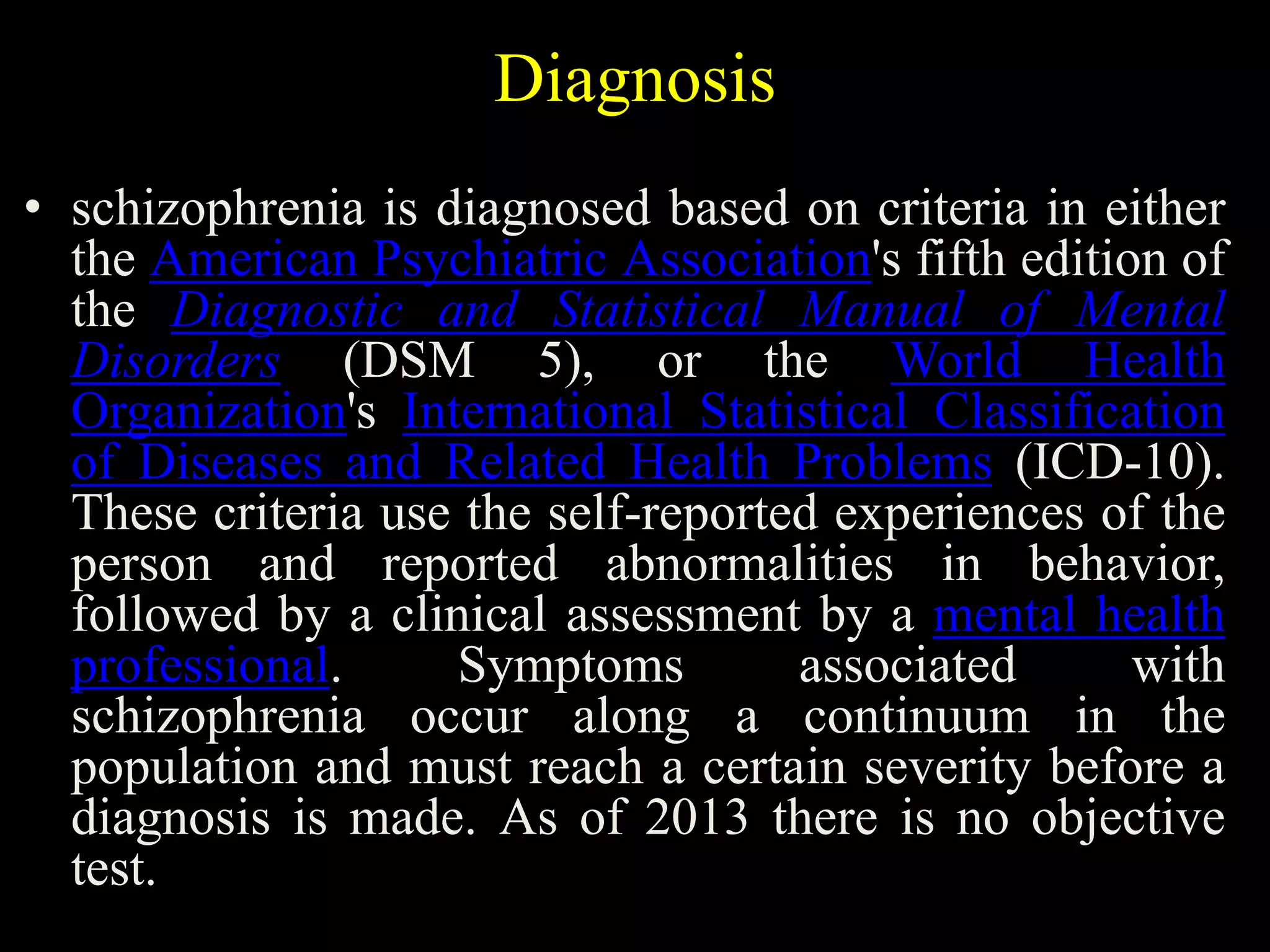 Schizophrenia PPTX Schizophrenia Pptx